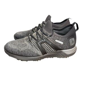 FootJoy Mens 10 Grey HyperFlex 51081 StratoFoam Golf Shoes Knit Mesh Cleats